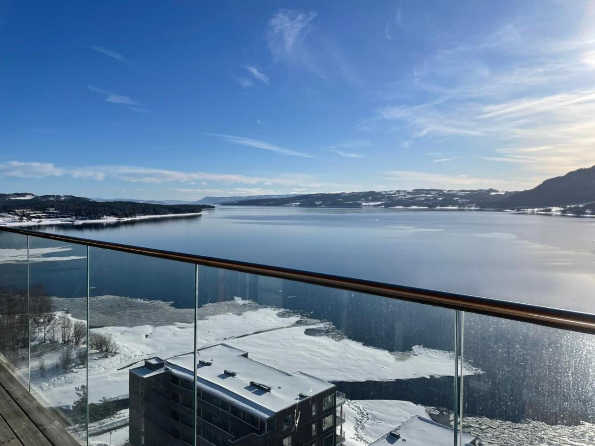 Brumunddal Mjos Tower Suite - Lovely Lake View מראה חיצוני תמונה