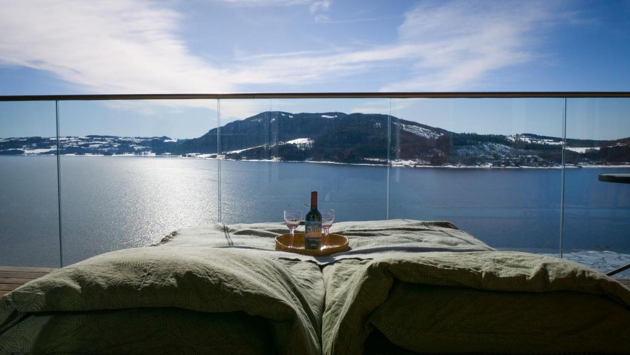 Brumunddal Mjos Tower Suite - Lovely Lake View מראה חיצוני תמונה