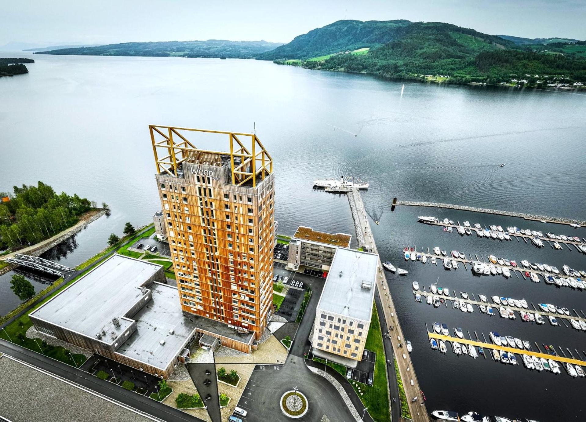 Brumunddal Mjos Tower Suite - Lovely Lake View מראה חיצוני תמונה